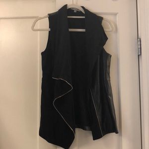 Black People Like Frank vest with leather